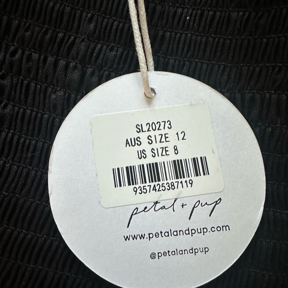 NWT Petal and Pup MIDI DRESS - BLACK - Picture 4 of 4